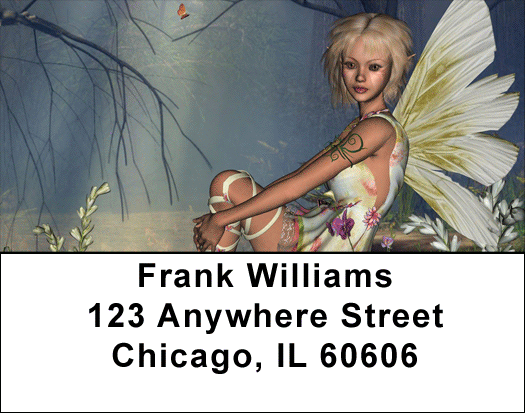 Mystical Garden Fairies Address Labels