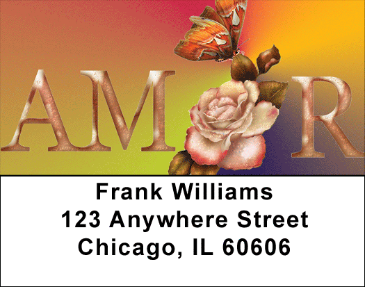 Love Amour Address Labels
