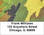 Bright Green Camo Address Labels
