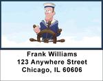 Navy Fun Address Labels