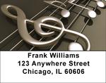 Treble Clef Notes Address Labels