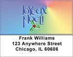 French Holiday Greetings Address Labels