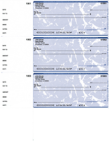 Blue Marble 3 Per Page Wallet Checks