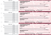 Burgundy Marble Accounts Payable Business Checks