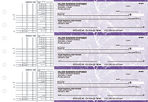 Purple Marble Multi Purpose Business Checks
