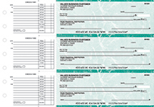 Teal Marble Accounts Payable Business Checks