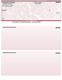 Burgundy Marble Laser Business One Per Page Voucher Checks - Top Style