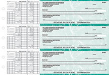 Teal Marble Payroll Business Checks