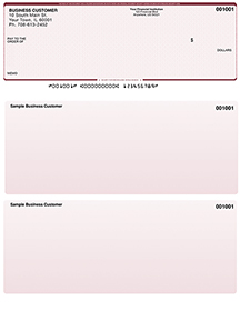 Red Safety Laser Business One Per Page Voucher Checks - Top Style