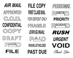 Stock Stamps 24 Different Designs