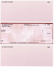Red Marble Laser Business One Per Page Voucher Checks - Middle Style