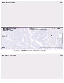 Purple Marble Laser Business One Per Page Voucher Checks- Middle Style