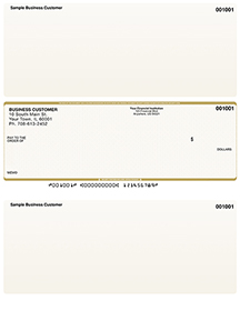 Tan Safety Laser Business One Per Page Voucher Checks - Middle Style