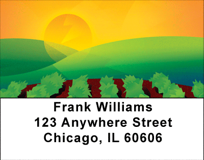 Sunrise On The Vineyard Address Labels