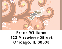 Peachy Spring Address Labels