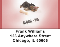 Beware Of Yorkie Dogs Address Labels