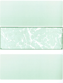 Green Marble Blank Stock for Computer Voucher Checks Middle Style
