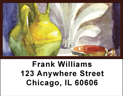 Italian Inspired Watercolor Address Labels