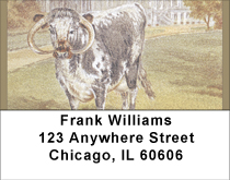Vintage Livestock Paintings With Livestock Address Labels