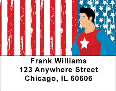 Superheros Address Labels