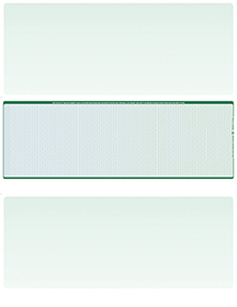 Blue Green Blank Stock for Computer Voucher Checks Middle Style