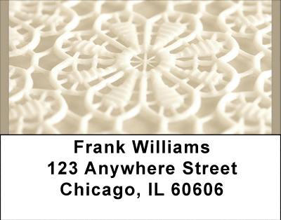 White Lace Address Labels