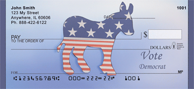 Vote Democrat Donkey Checks