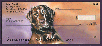 Labs In Watercolor Personal Checks
