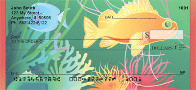 Colorful Tropical Fish Personal Checks