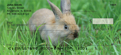 Bunnies In Springtime Personal Checks