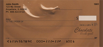 Chocolate, It's All Good Personal Checks