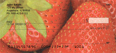 Strawberry Patch Personal Checks