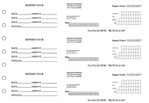 Business 3 To A Page Deposit Tickets