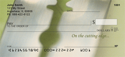 On The Cutting Edge Personal Checks