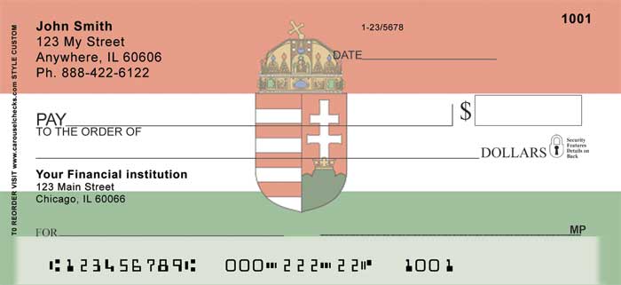 Hungarian Flag Personal Checks