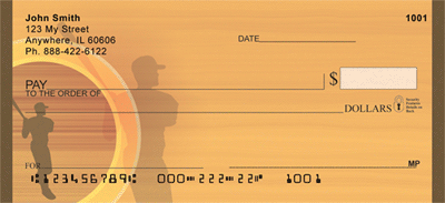 Baseball Sunrise Personal Checks