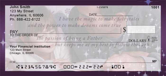 Power of a Fathers Love Personal Checks