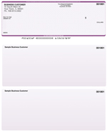 Violet Safety Laser Business One Per Page Voucher Checks - Top Style