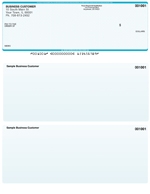 Teal Safety Laser Business One Per Page Voucher Checks - Top Style