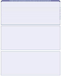 Blue Lines Blank Stock for Computer Voucher Checks Top Style