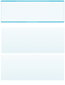 Teal Safety Blank Stock for Computer Voucher Checks Top Style