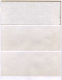 Gold Safety Blank Stock for Computer Voucher Checks Top Style