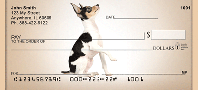 Fox Terrier Portraits Personal Checks