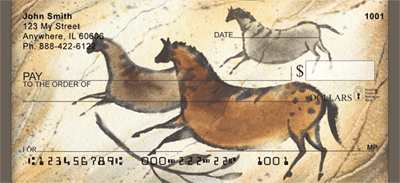 Primitive Horse Art Personal Checks