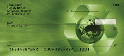Recycle Save Trees Personal Checks
