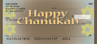 Happy Chanukah Personal Checks