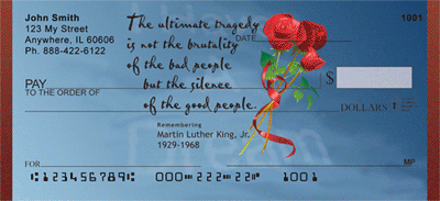 Martin Luther King Tribute Personal Checks