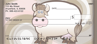 Artsy Cows Personal Checks
