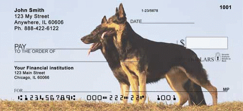 German Shepherd Personal Checks