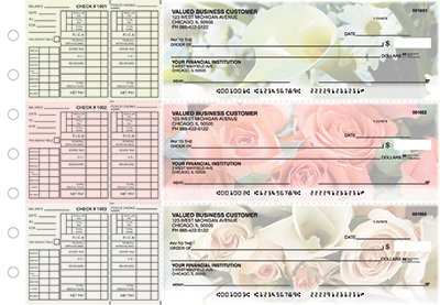 Floral Design Payroll Business Checks 